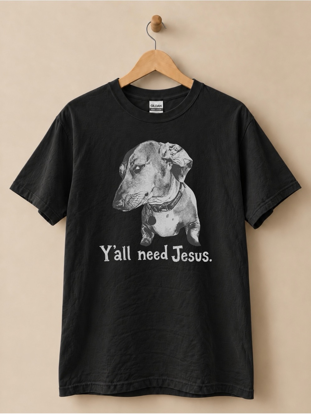 Y'all need Jesus Dachshund Unisex T-shirt Christian Faith Tee